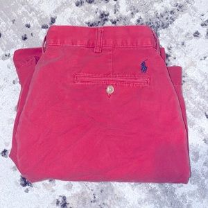 Men’s polo Ralph Lauren coral shorts size 36 in EUC!!